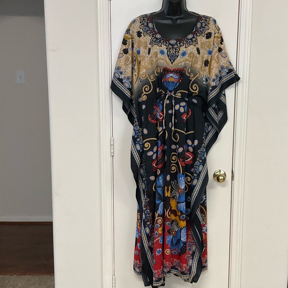American Leisure Floral  Kaftan Dress